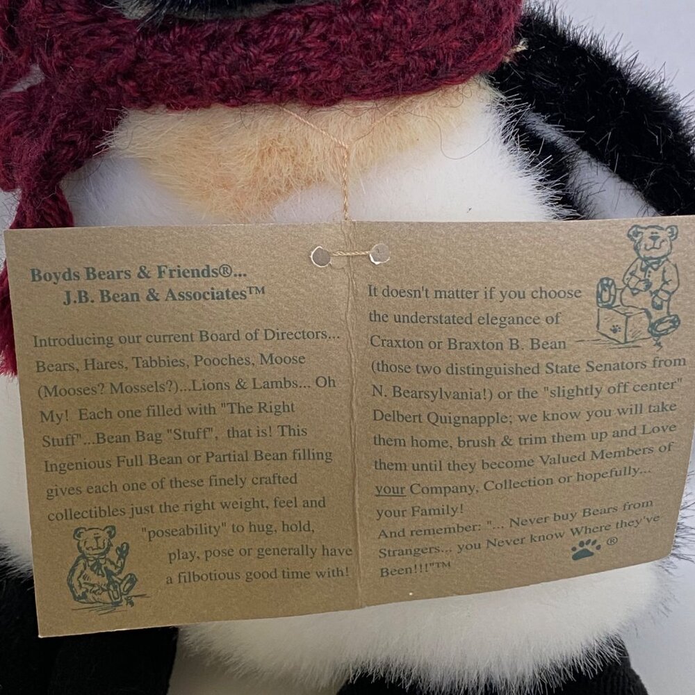 Retired Boyds Bears Penguin Plush TUXIE WADDLEWALK 1999 Anniversary Edition Tags - Picture 8 of 10